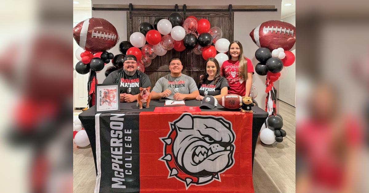 Uvalde senior joins older brother on Kansas collegiate football field