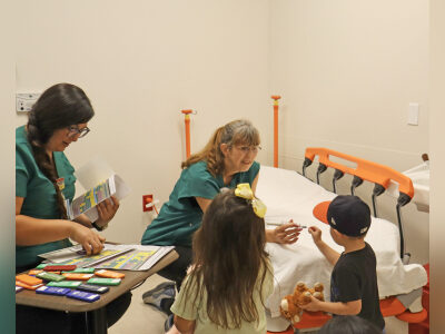 Children take stuffies to UMH for check-up